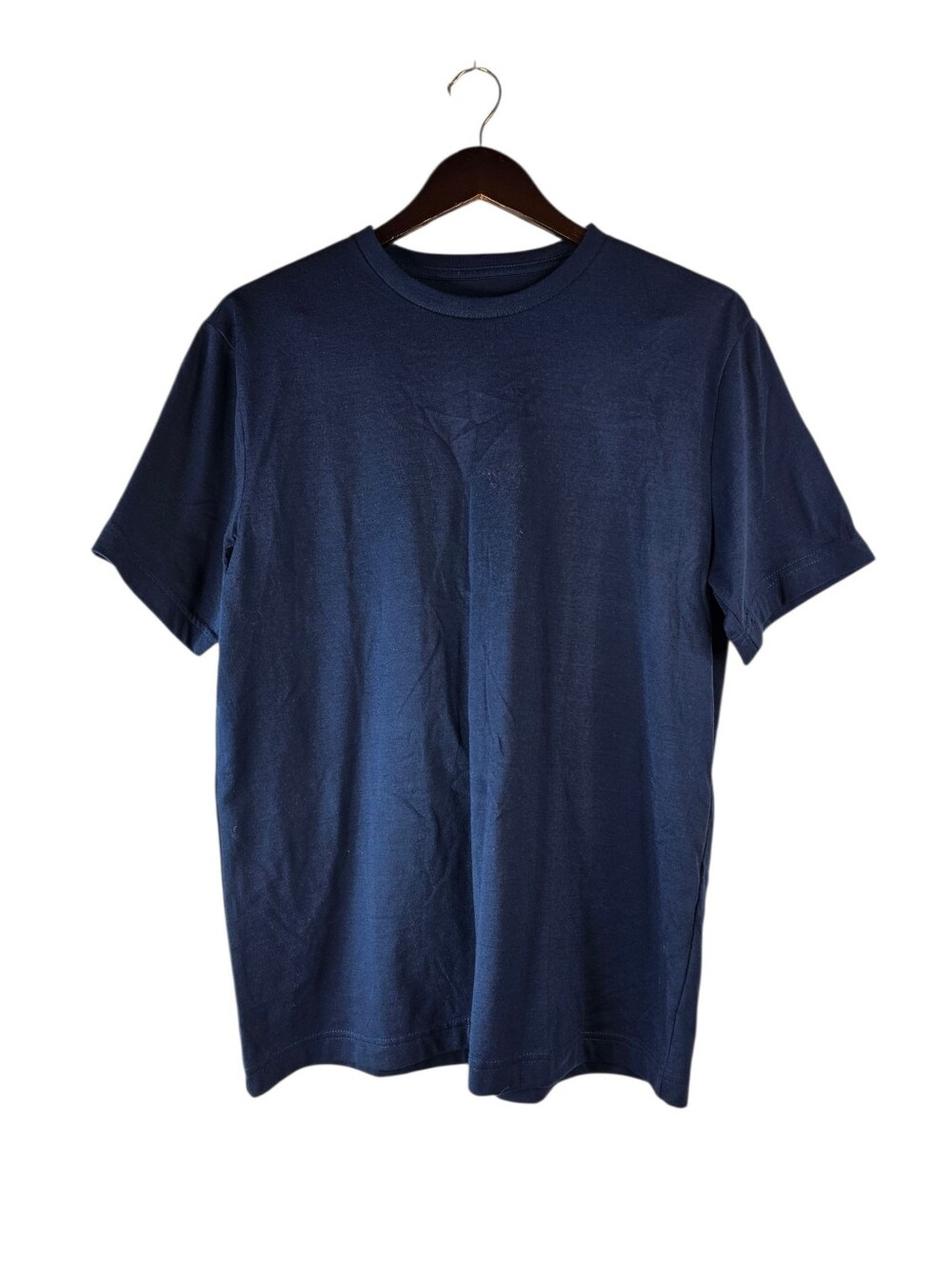 George Men's Medium Navy Blue Crew Neck Short Sleeve Basic T-Shirt Tee